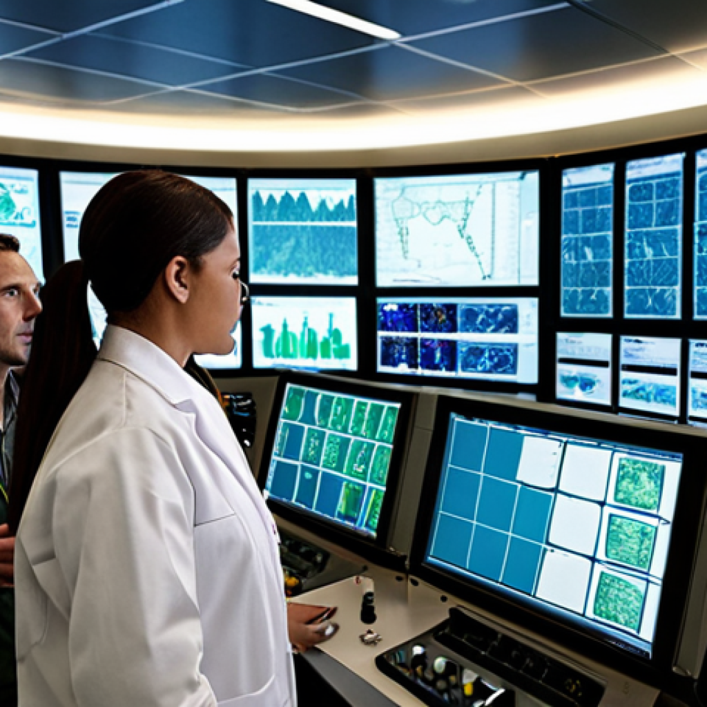 ** A diverse team of engineers and scientists collaborating in a modern nuclear power plant control room. Emphasize the high-tech environment with glowing screens displaying data visualizations and schematics of a nuclear reactor. The scene should convey a sense of teamwork, innovation, and the future of energy. Keywords: Nuclear Energy, Technology, Future, Teamwork, Innovation.
**