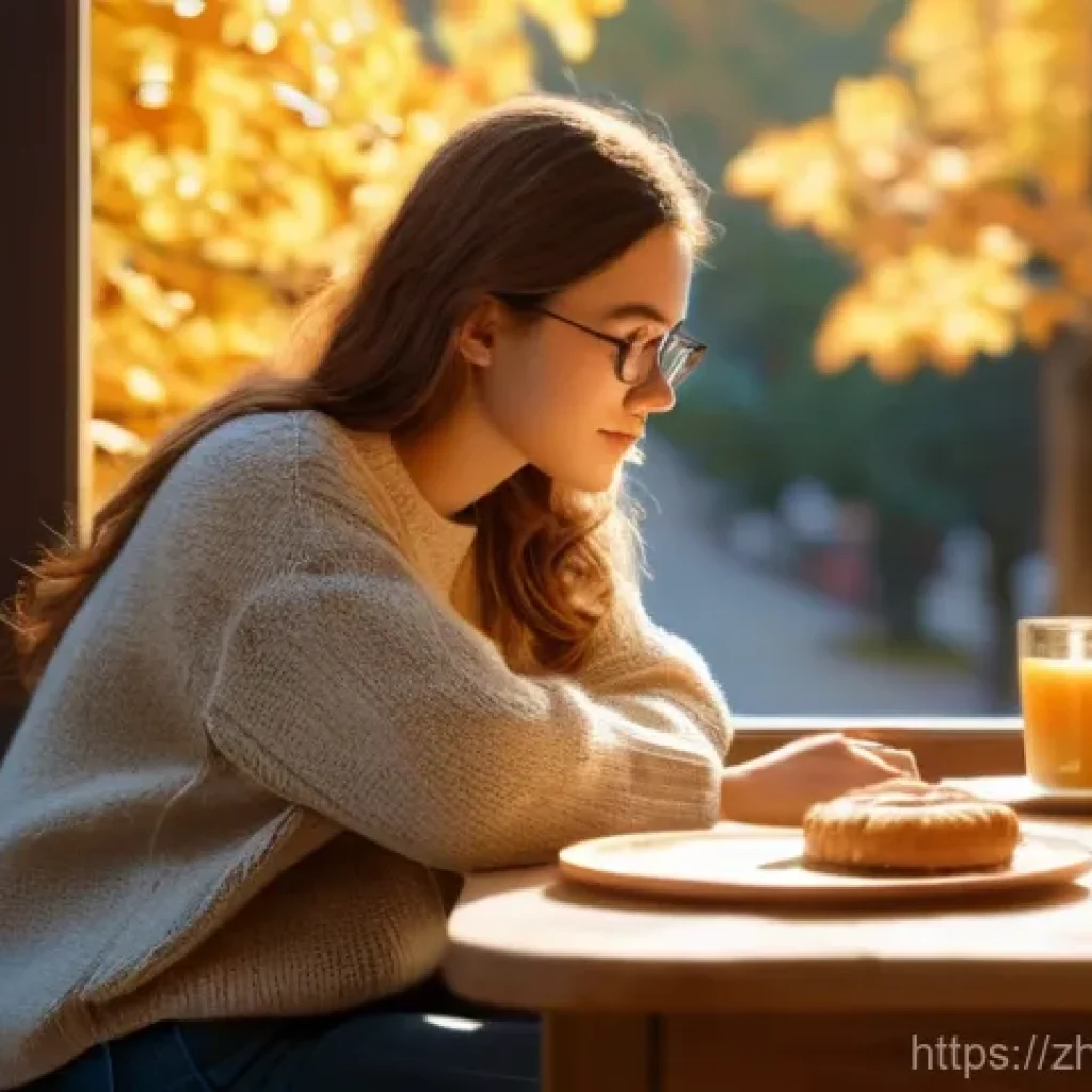 원자력 발전소의 긴급 대처 매뉴얼 - **Prompt 1: Cozy Autumn Cafe Scene**
    A warmly lit, cozy cafe interior during autumn. A young wom...