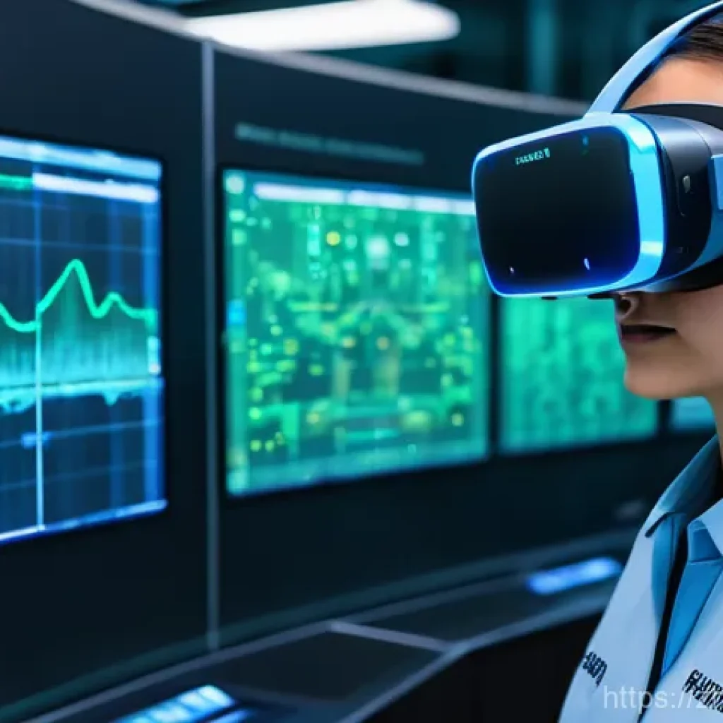 원자력 발전소의 시뮬레이션 기술 - **Prompt: AI-Enhanced Virtual Training for Nuclear Operators**
A highly detailed, realistic imag...