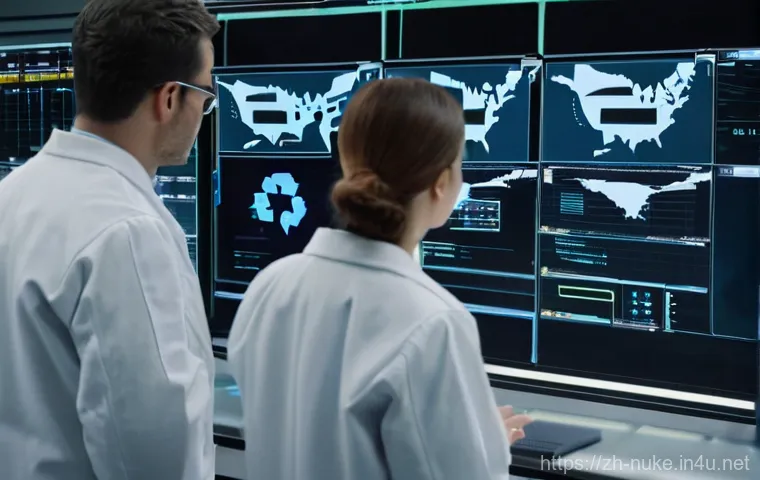 원자력 기술 직무 면접 준비법 - **Prompt 1: Collaborative Nuclear Control Room**
    A diverse team of four highly competent and pro...