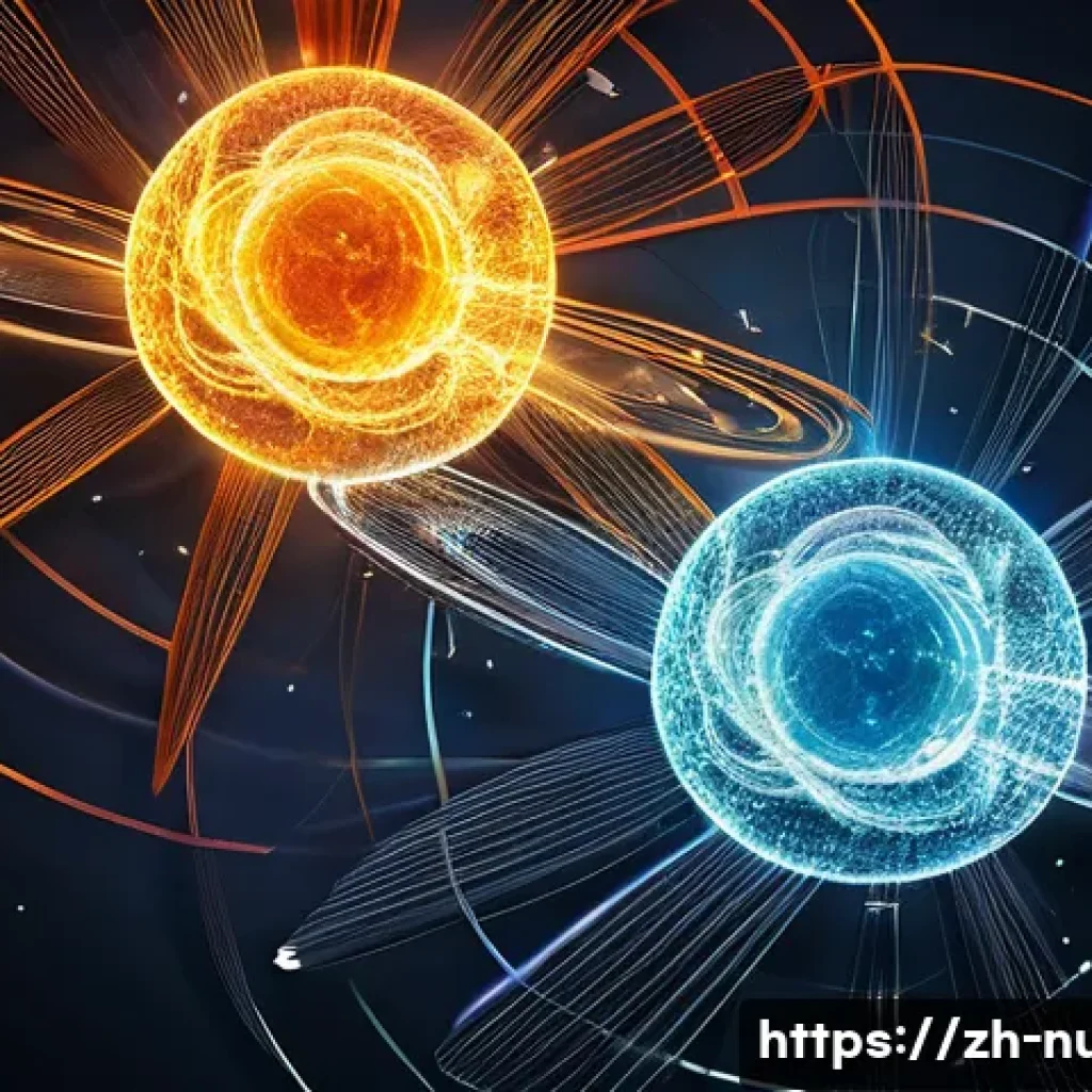 원자력 발전 관련 용어 사전 - **Prompt Title: "The Dance of Atoms: Fission and Fusion Energy"**
A highly detailed, clean, and ...