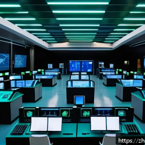 원자력 발전과 전력 시장 동향 - A futuristic advanced nuclear reactor control room, showcasing diverse reactor designs including fas...